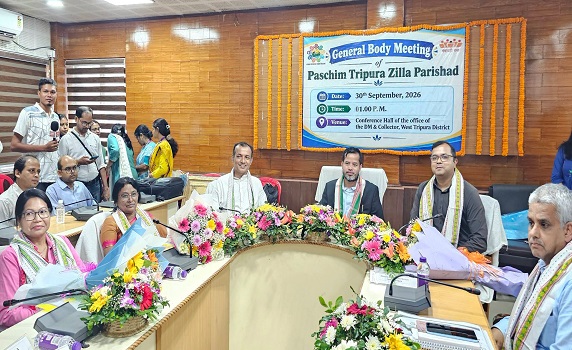 General body meeting of Paschim Tripura Zilla Parishad held in Agartala.